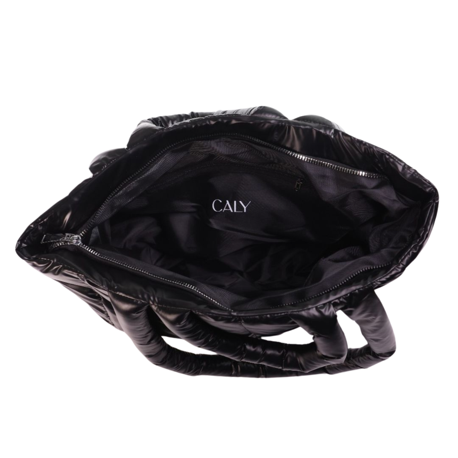Puffer Tote Bag - Black