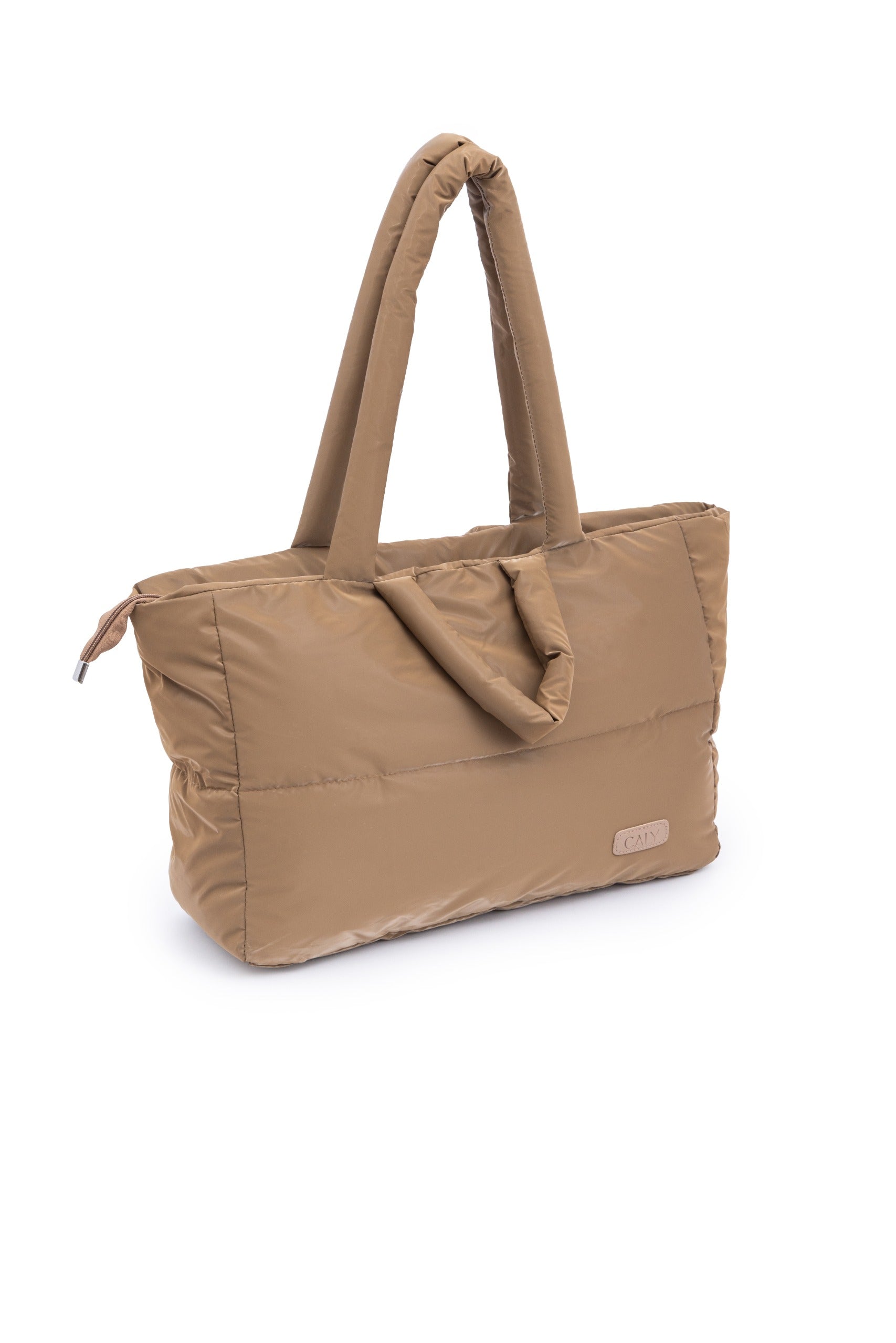 Puffer Maxi Tote - Brown