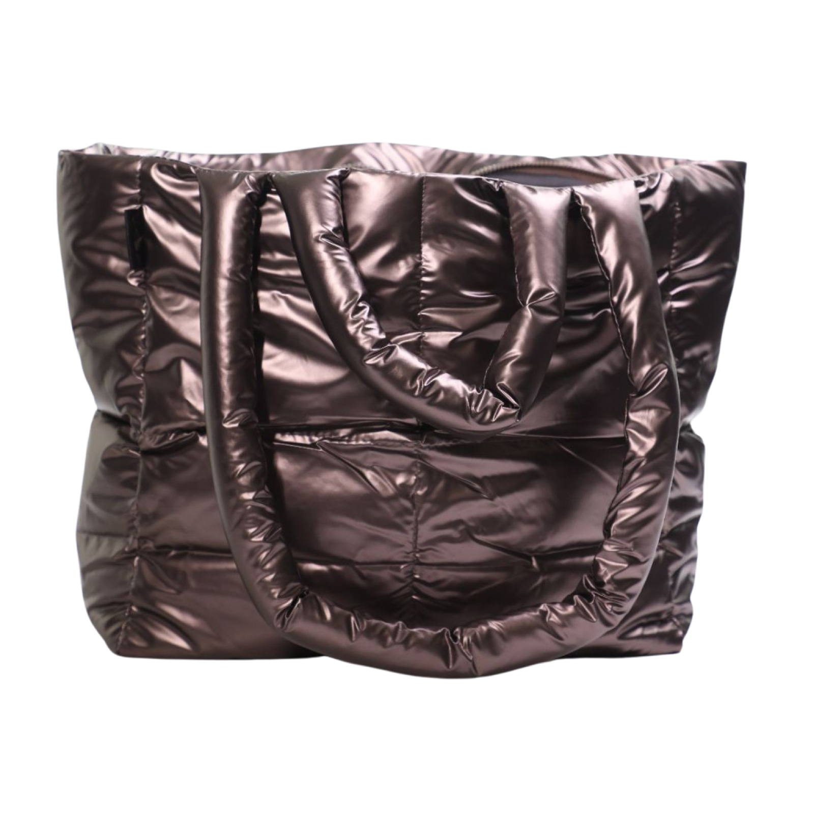 Puffer Tote Bag - Bronze