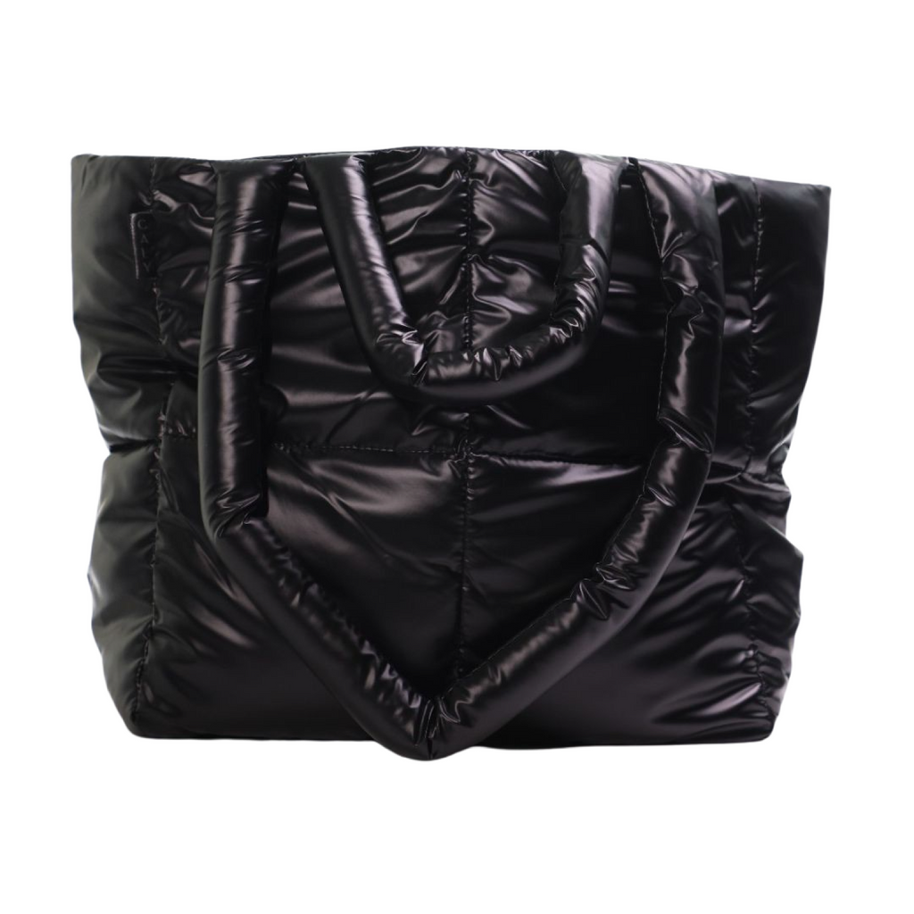 ■EMIS■ GLOSSY PADDED TOTE BAGBLACK m1037_1334391 Quilted Tote Bag - Black Shine – Carbon38