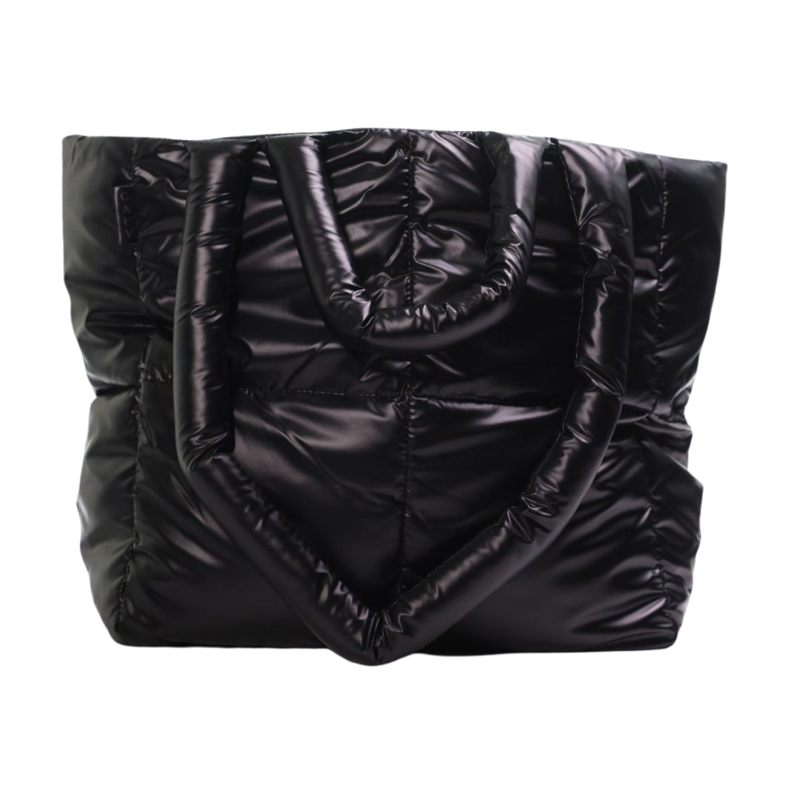 Puffer Tote Bag - black