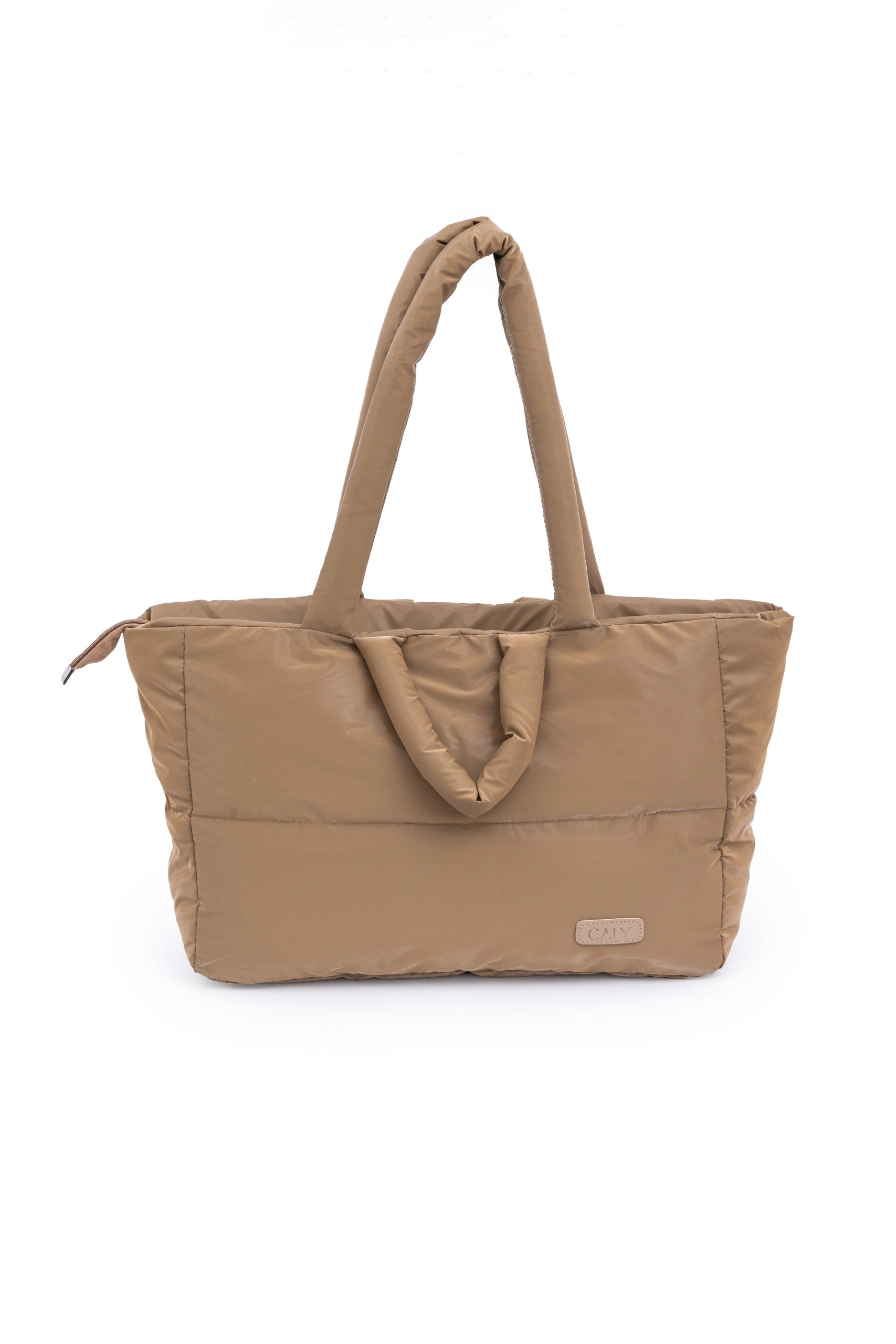 Puffer Maxi Tote - Brown